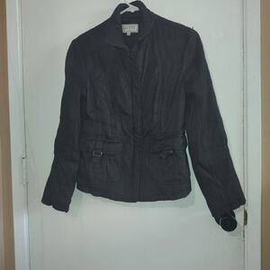 Black Jacket with Flap Pockets Size Small..